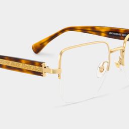 Lauren Gold Tortoise Square Glasses4