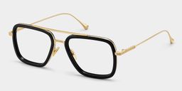 Gifford Black-Gold Aviator Glasses2