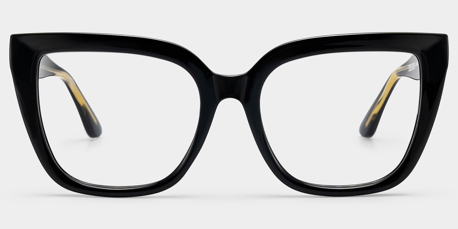 Mirta Square Black Glasses | Zeelool Glasses0