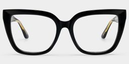 Mirta Black Square Glasses0