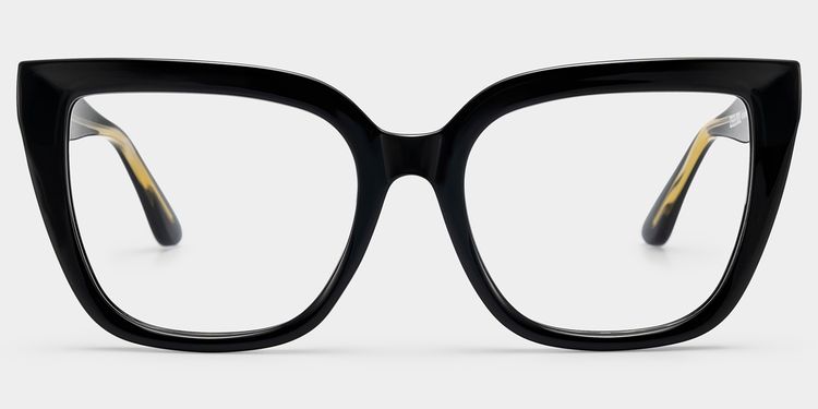 Mirta Black Square Glasses