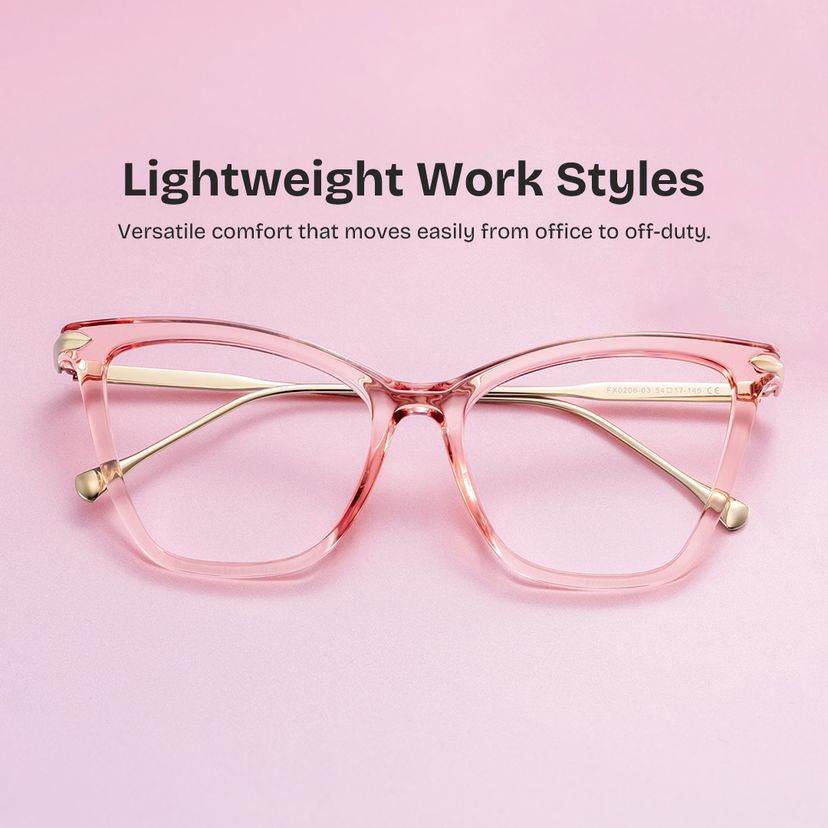 Hilary Pink Butterfly Glasses