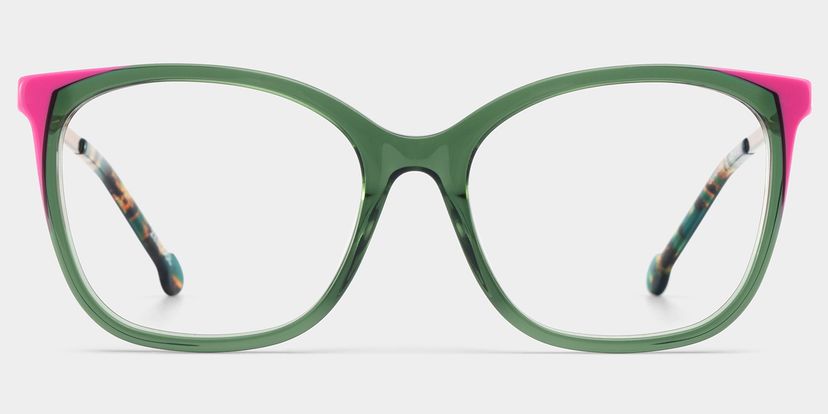 Nico Green Square Glasses