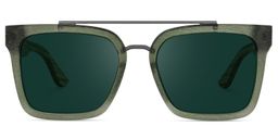 Pascal Green Aviator Sunglasses0