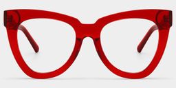 Yaser Red Cat eye Glasses1