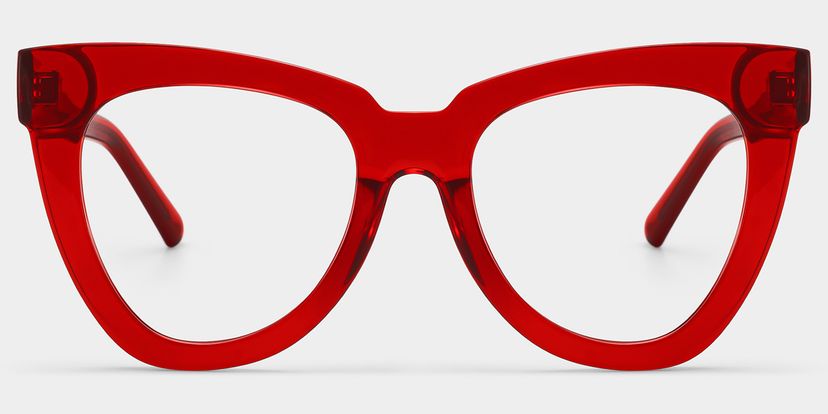 Yaser Red Cat eye Glasses
