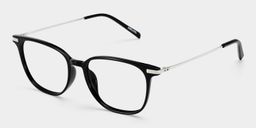 Florence Black Rectangle Glasses3