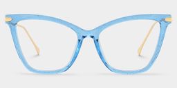 Hilary Blue Butterfly Glasses0
