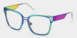 Dacarine Iridescent Square Glasses3