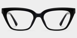 Quincy Black Cat eye Glasses1