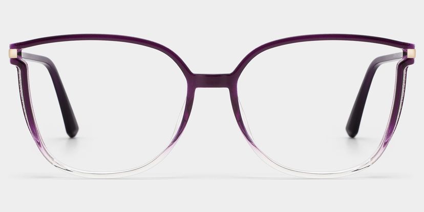 Rodz Purple Clear Square Glasses