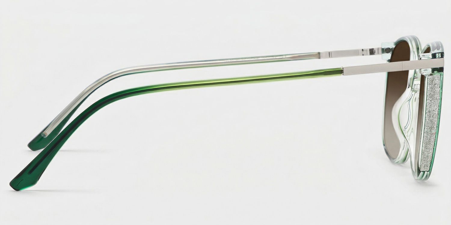 Rodz Tr90 Green Square Frame Sunglasses | ZEELOOL3
