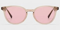 Allison Clear Brown Round Sunglasses0