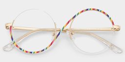 Flozif Rainbow Round Glasses1