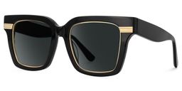 Taylor Black Square Sunglasses1