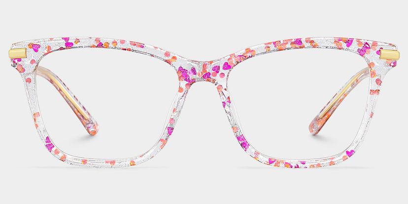Eliot Pink Rectangle Glasses