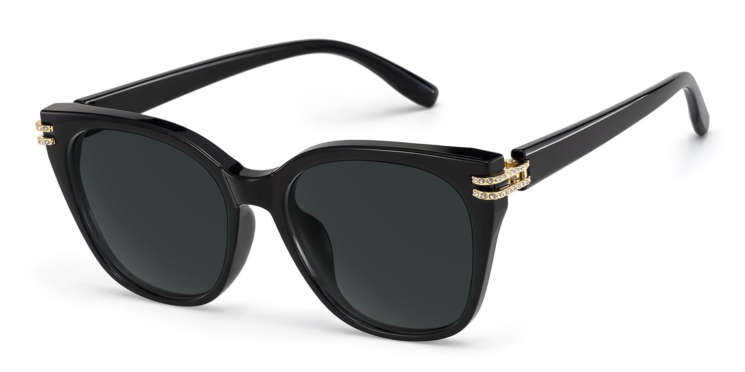 Catalina Black Square Polarized Sunglasses for Driving | ZEELOOL2