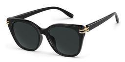 Catalina Black Square Sunglasses2