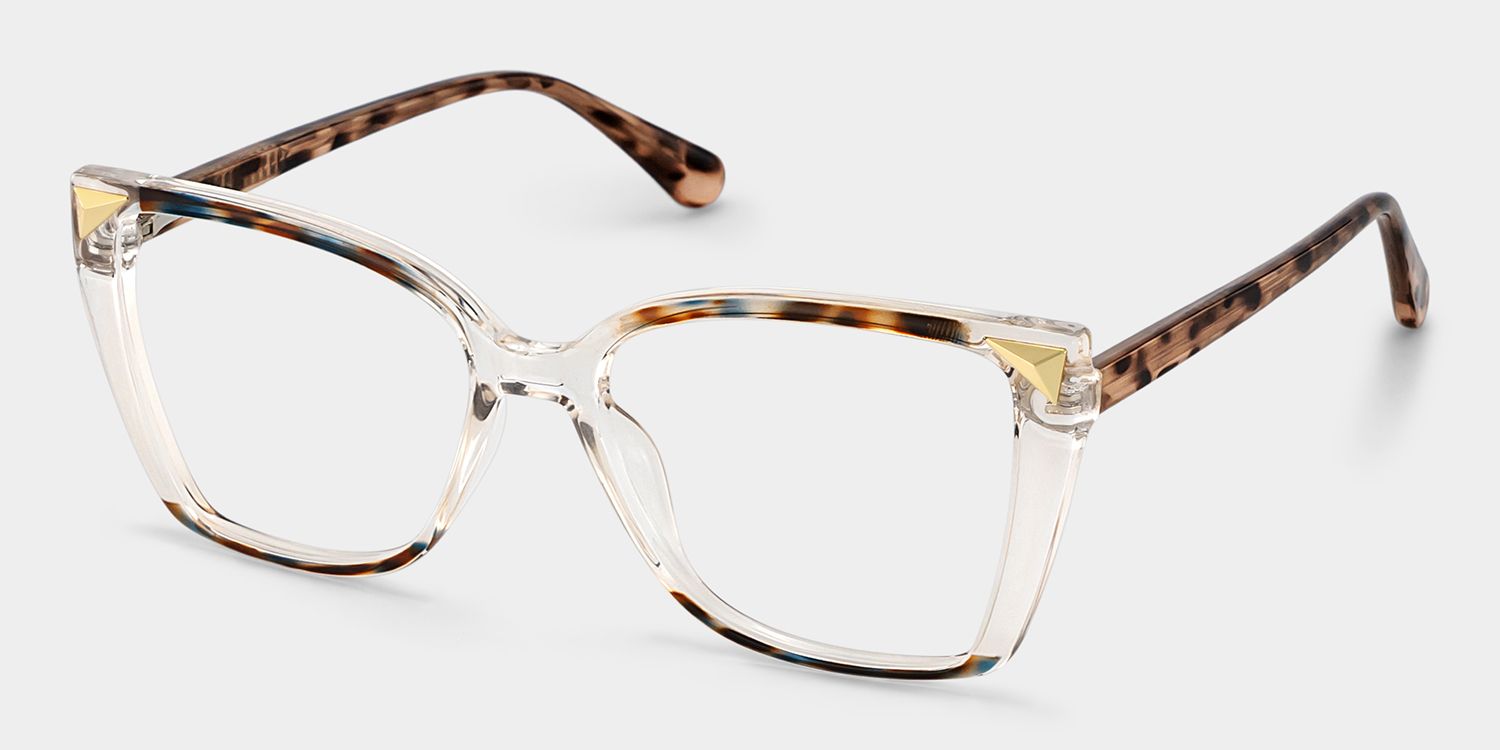 Clear Tortoise Shelia Butterfly Frame Glasses for Women2