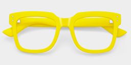 Liizbeett Yellow Square Glasses2
