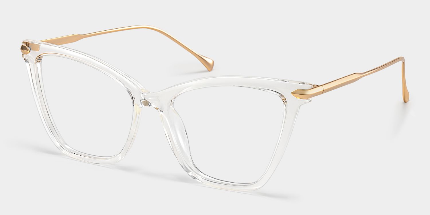 Hilary Butterfly Clear Frame Glasses | Zeelool3