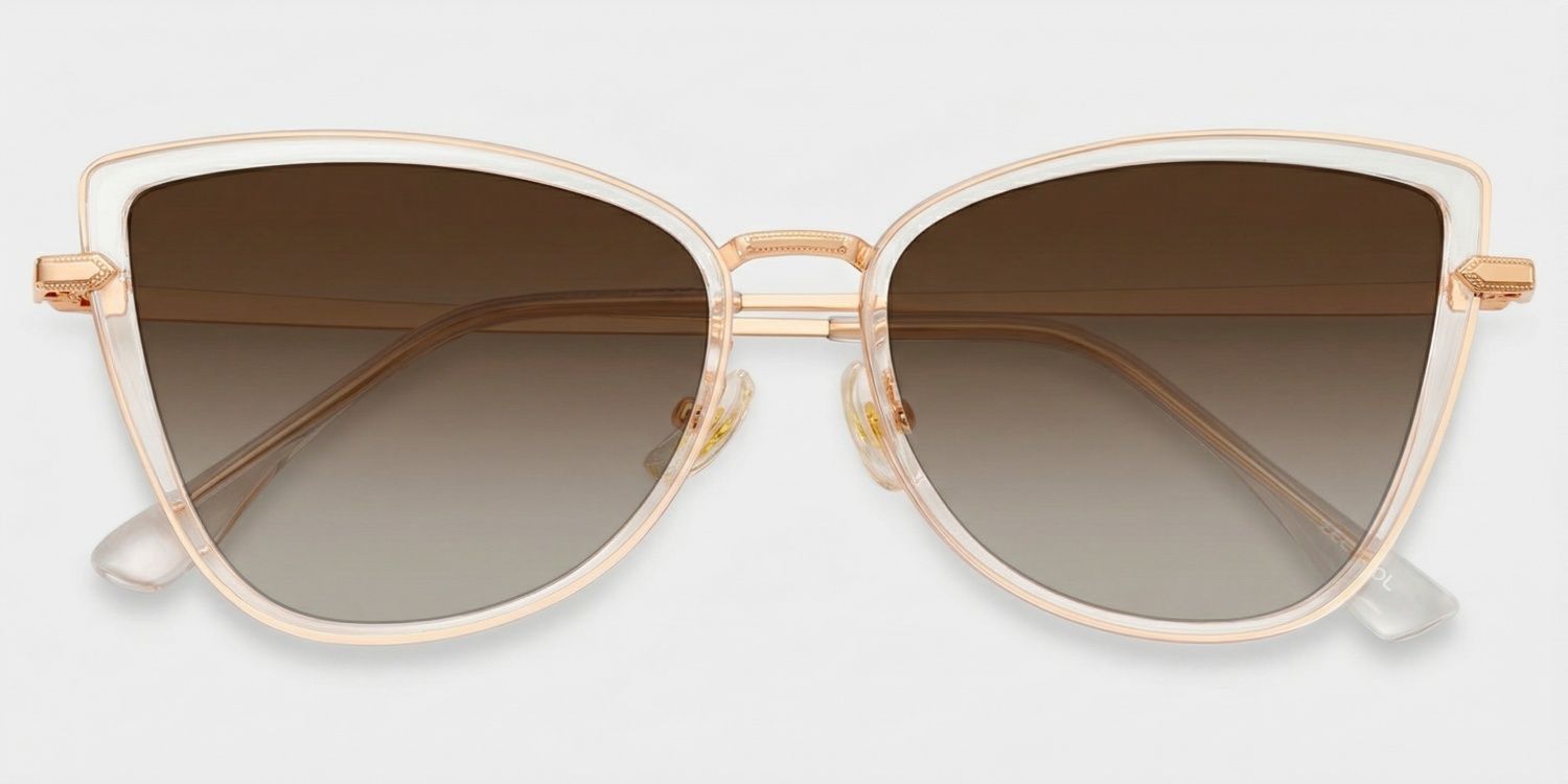 Sloane Cat Eye Clear Sunglasses for Women & Men | ZEELOOL1