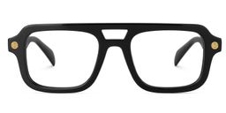 Ismail Black Aviator Glasses0