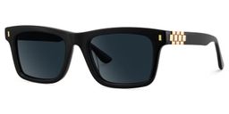 Sammi Black Rectangle Sunglasses2