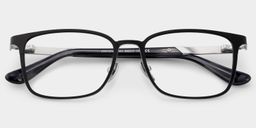 Aubrey Black Rectangle Glasses2