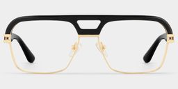 Griff Black Aviator Glasses1