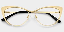 Ellen Gold Cat eye Glasses2