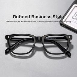 Lamont Black Rectangle Glasses0
