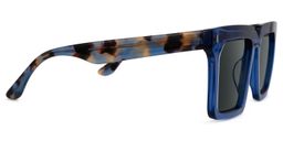 Moreland Blue Rectangle Sunglasses2