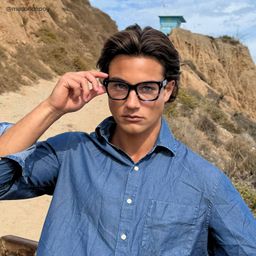 Pride Blue Square Glasses6