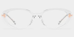 Blaire Clear Oval Glasses1