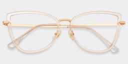Sloane Clear Cat eye Glasses2