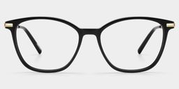 Jessica Black Cat eye Glasses1