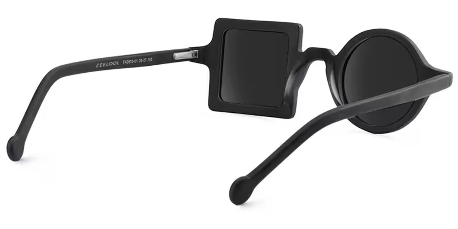 Paola Geometric Black Sunglasses for Women & Men | ZEELOOL3