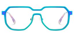 Hype Iridescent Geometric Glasses2