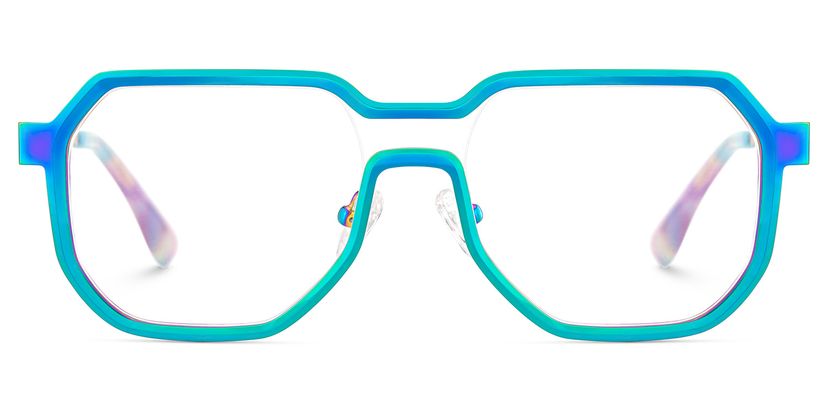 Hype Iridescent Geometric Glasses