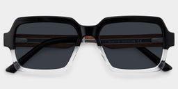 Jack Black-Clear Rectangle Sunglasses1