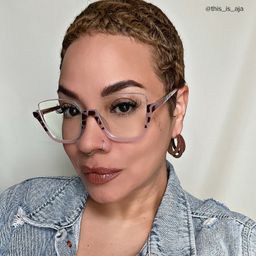 Kellina Two-Tone Square Glasses5