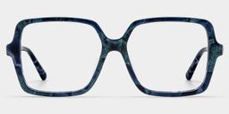 Elena Blue Tortoise Square Glasses1