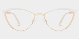 Sydney Gold Cat eye Glasses0