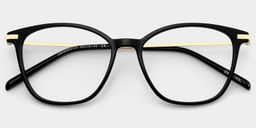 Jessica Black Cat eye Glasses2