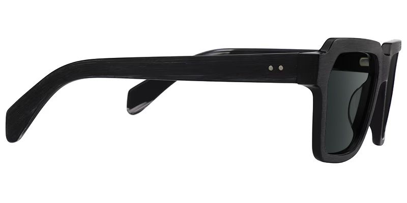 Richard Black Rectangle Polarized Sunglasses for Driving | ZEELOOL3