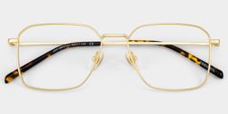 Leah Gold Rectangle Glasses2