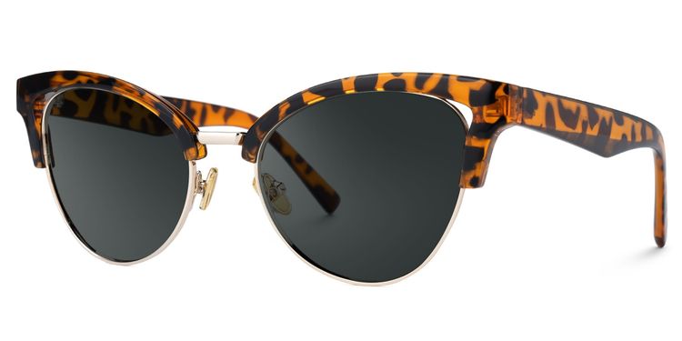 Charlene Tortoise Browline Sunglasses