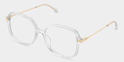 Payton Clear Geometric Glasses2