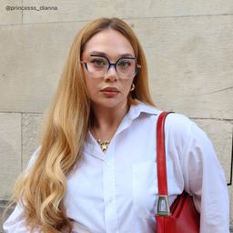 Alexia Blue Square Glasses6